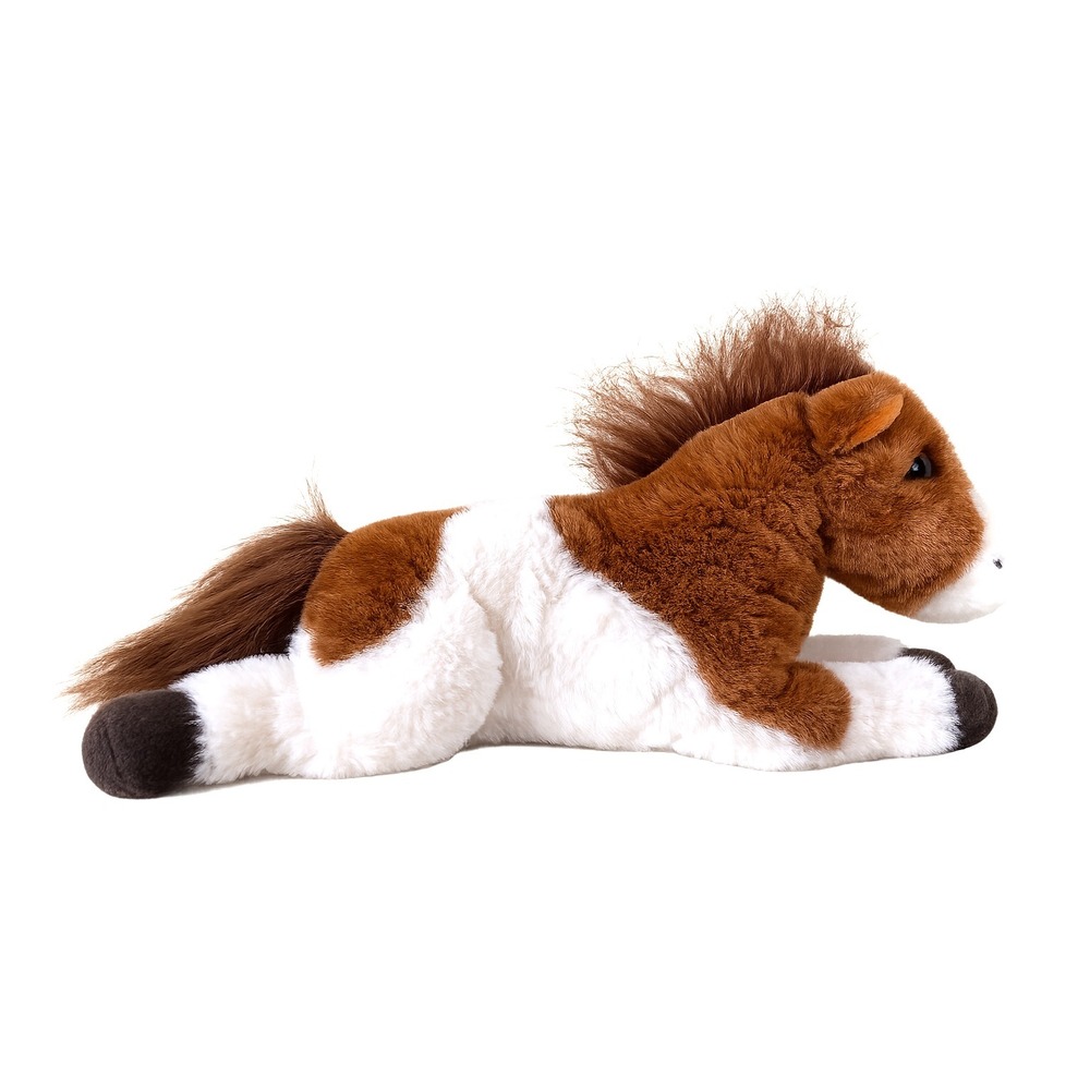 FAO Schwarz Pinto Pony Horse Plush Stuffed Animal 12" Brown White‎ Pre Loved!